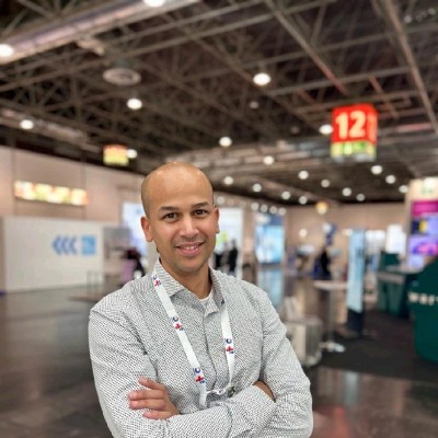 David Osman at a trade fair